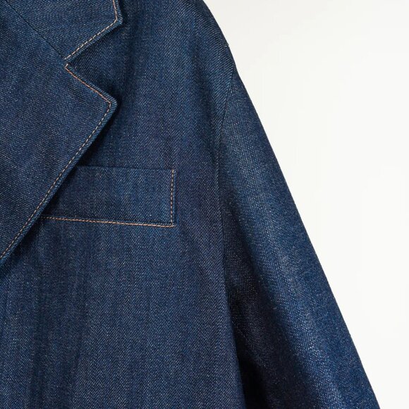 Prada AW/20 Denim Fringe Blazer - Picture 4 of 16